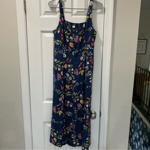 Old Navy Linen Floral Dress